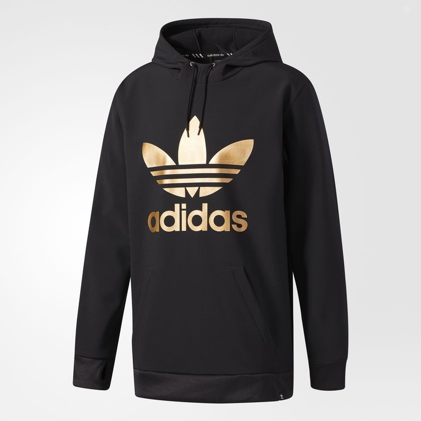 adidas team tech fleece black hoodie