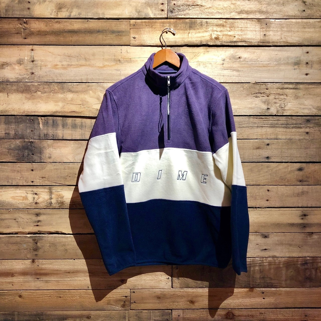 purple fleece pullover