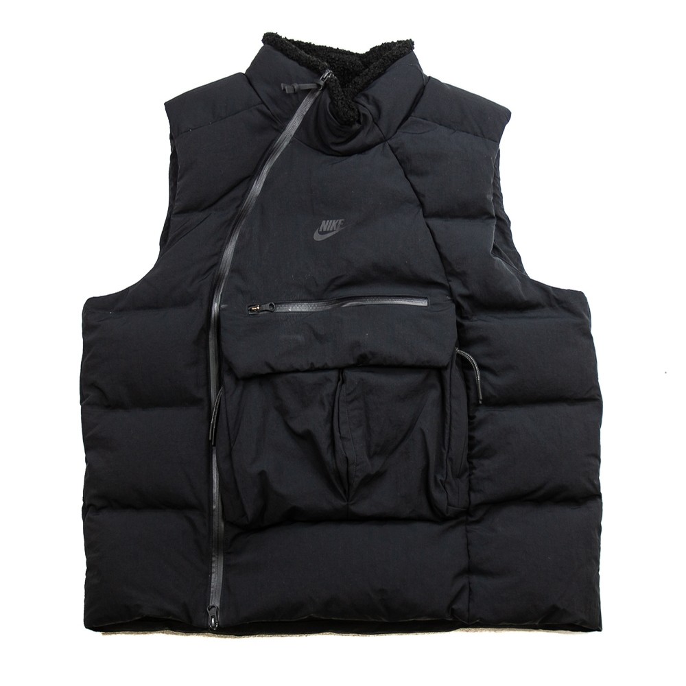 NIKE NSW Tech Pack Down Vest (Black) APPAREL TOPS OUTERWEAR at Hyde Park