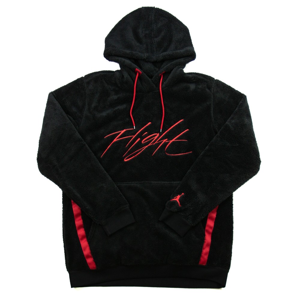 jordan hoodie black and red