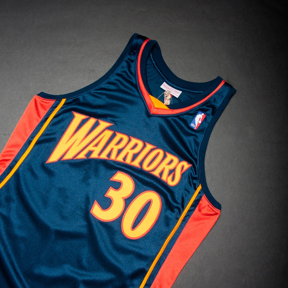 curry mitchell and ness jersey
