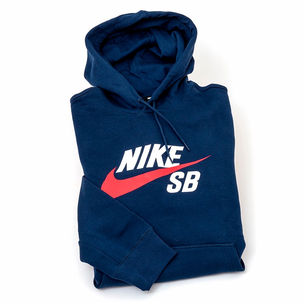 Nike SB Icon Pullover Hoodie (Navy 