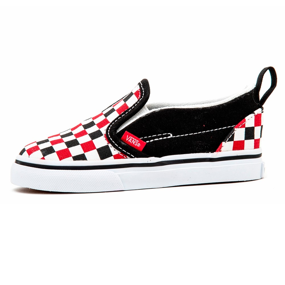 buy \u003e vans checkerboard black and red 