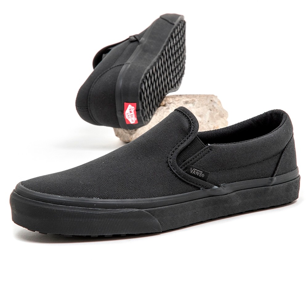 Vans Slip-On UC (Made For The Makers) Black / Black VBU Men's Shoes at ...